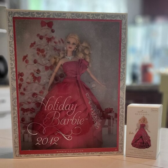 2012 Holiday Barbie Doll with Ornament (NRFB)